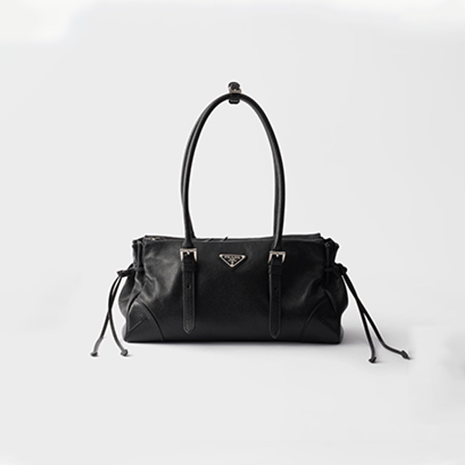 prada bonnie medium vintage leather tote bag #1bg628